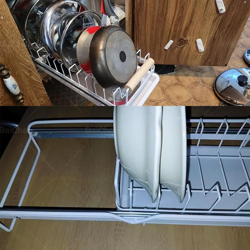 Using the sliding storage basket